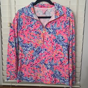 Lilly Pulitzer coco coral crab popover